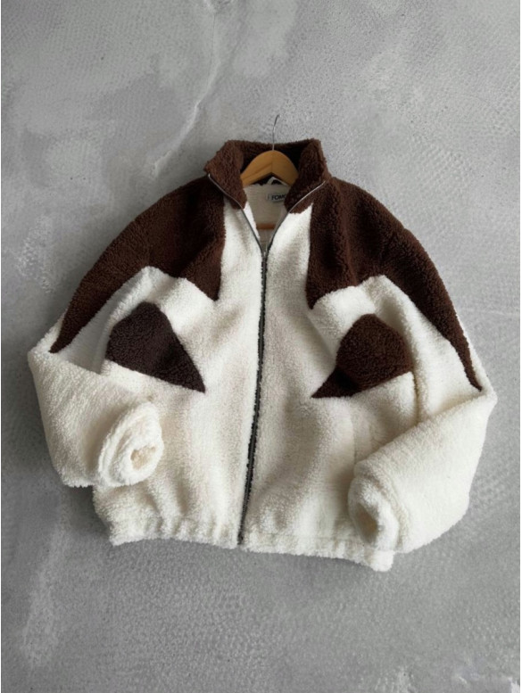 Об’ємний плюшевий бомбер