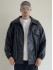 Oversize бомбер із екошкіри Oversize бомбер із екошкіри