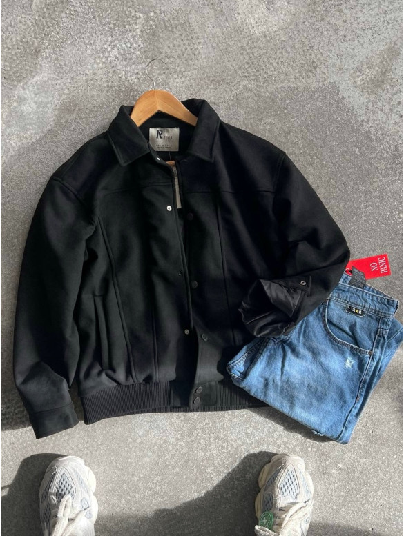 Замшевий бомбер oversize