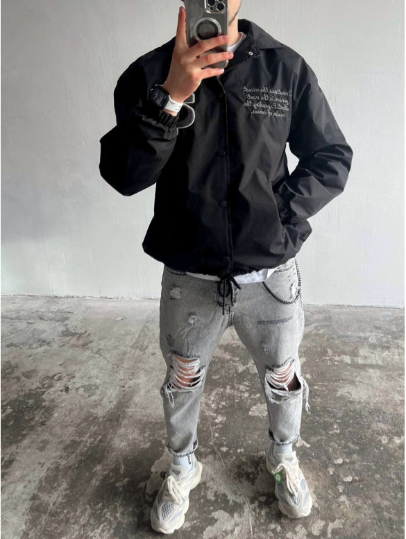 Oversize бомбер з вишивкою
