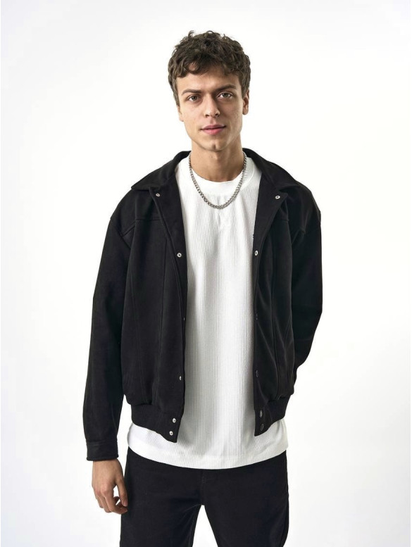 Замшевий бомбер oversize