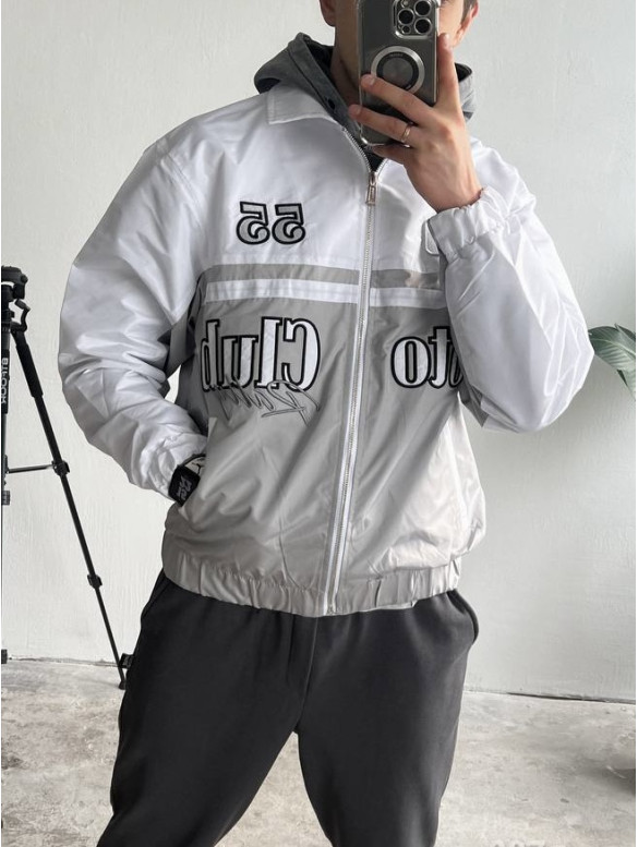 Oversize бомбер з вишивкою
