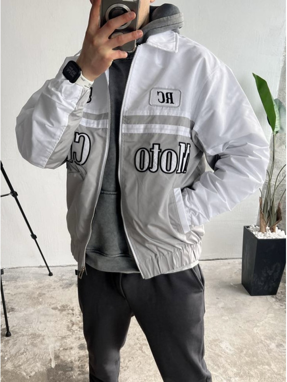 Oversize бомбер з вишивкою