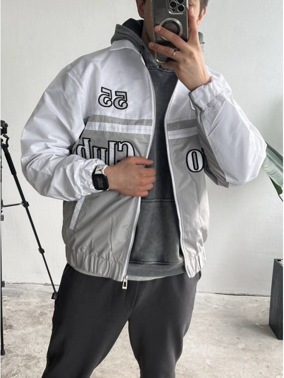 Oversize бомбер з вишивкою