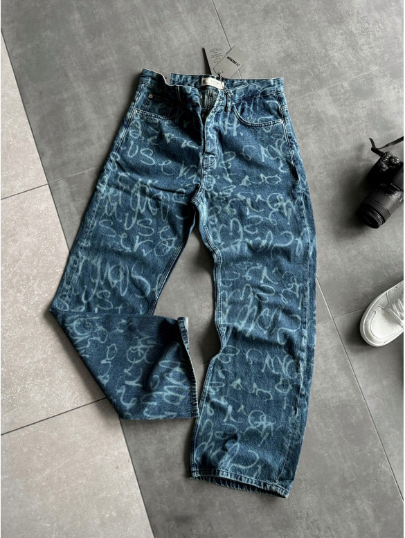 Джинси Baggy з принтом