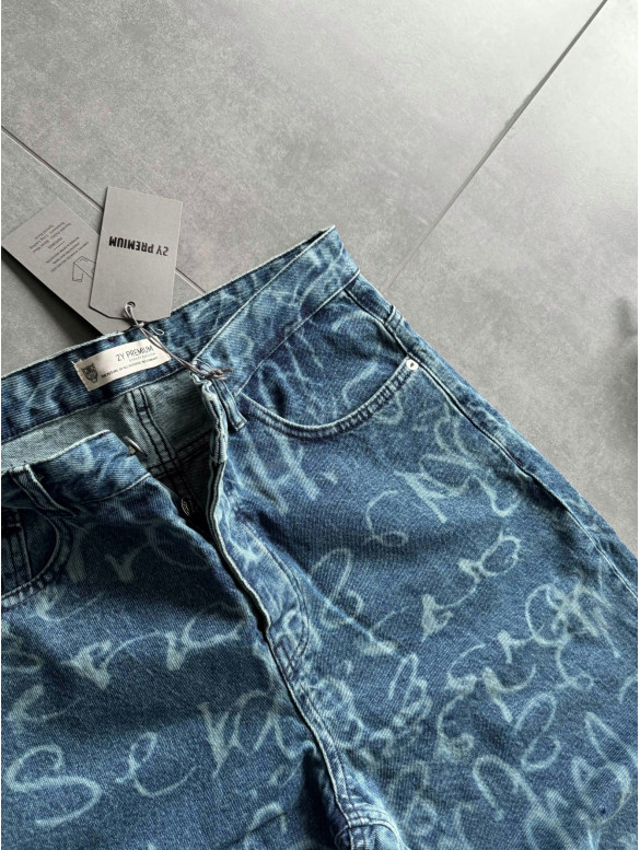 Джинси Baggy з принтом