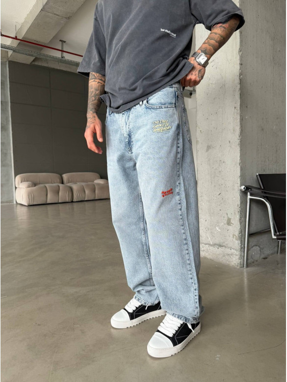 Джинси Baggy з нашивками
