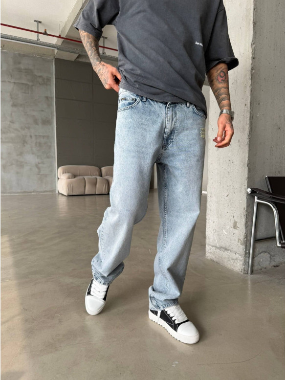 Джинси Baggy з нашивками