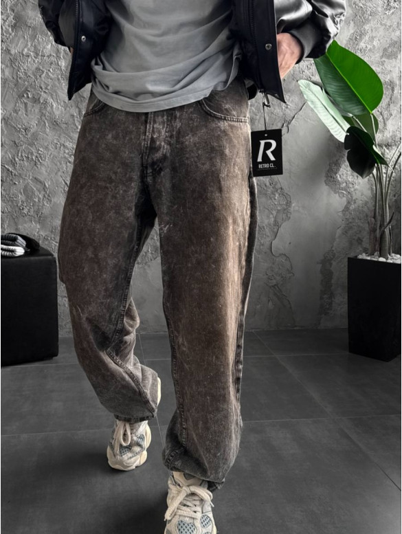 Джинси Baggy з вивареним ефектом