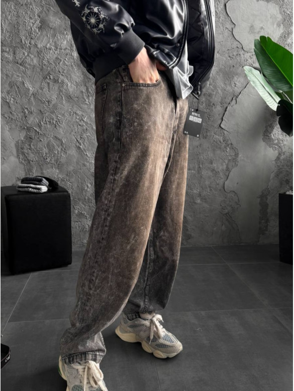Джинси Baggy з вивареним ефектом