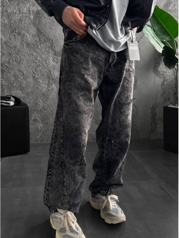 Джинси Baggy з вивареним ефектом