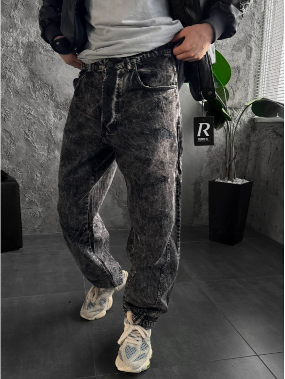 Джинси Baggy з вивареним ефектом