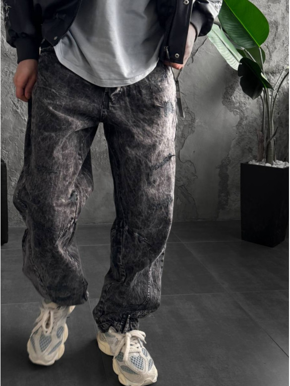 Джинси Baggy з вивареним ефектом