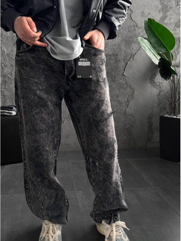 Джинси Baggy з вивареним ефектом