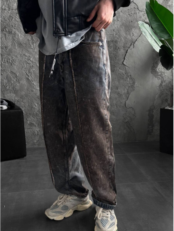 Джинси Baggy з вивареним ефектом
