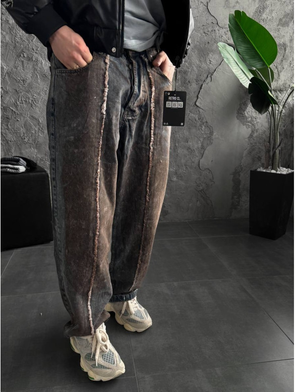 Джинси Baggy з вивареним ефектом