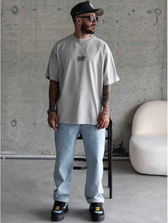 Oversize футболка з принтом