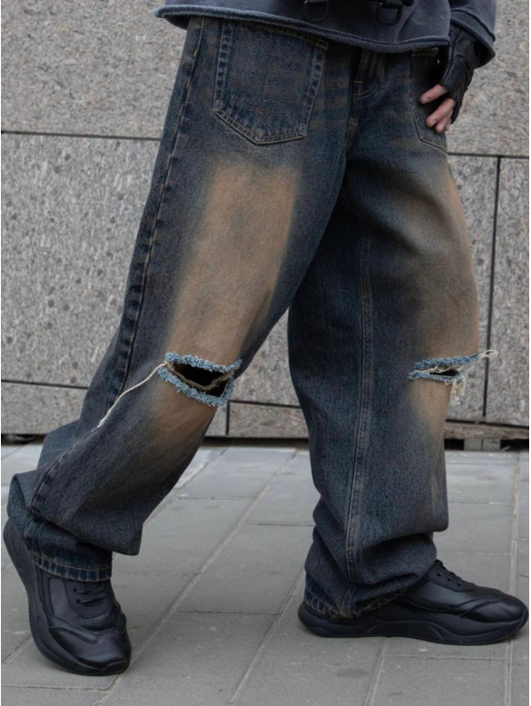 Джинси Baggy з подертостями