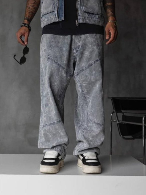Джинси Baggy з акцентними швами