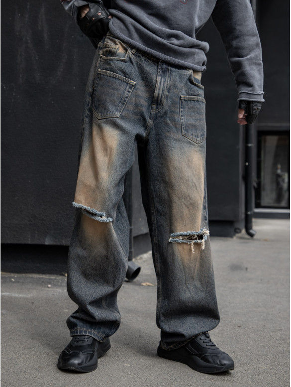 Джинси Baggy з подертостями