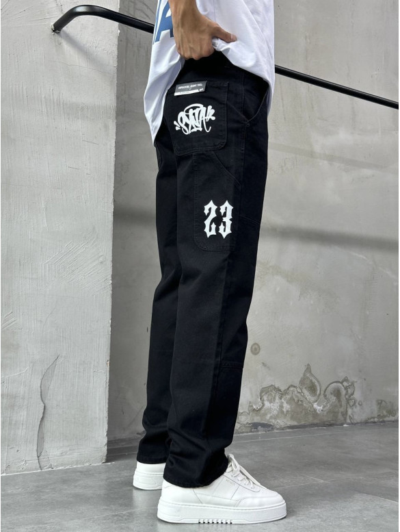 Джинси Baggy з принтом