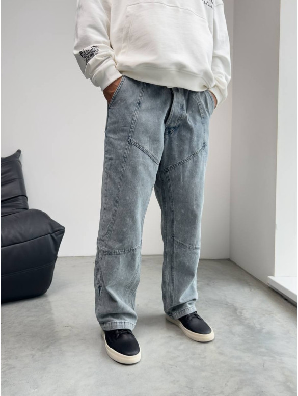 Джинси Baggy з акцентними швами