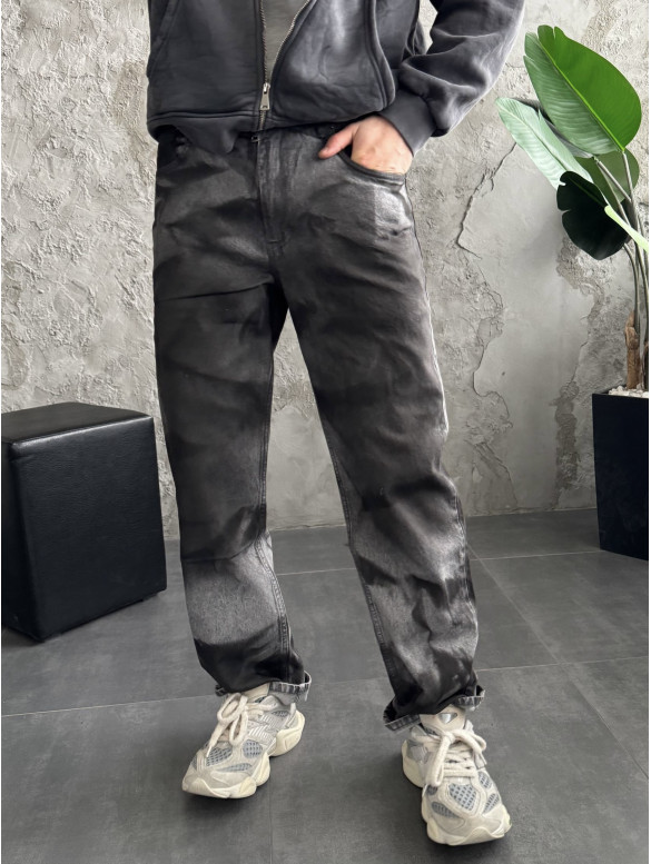 Джинси Baggy з принтом