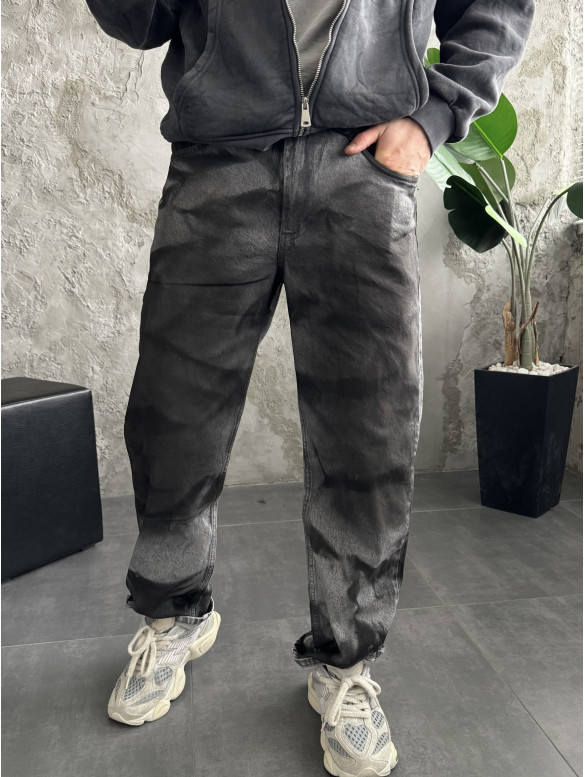 Джинси Baggy з принтом