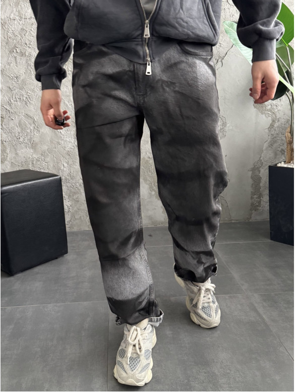 Джинси Baggy з принтом