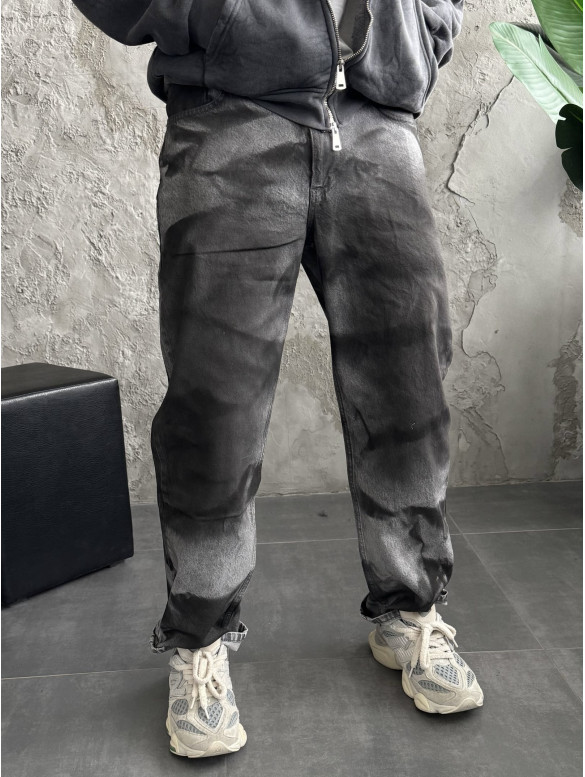 Джинси Baggy з принтом
