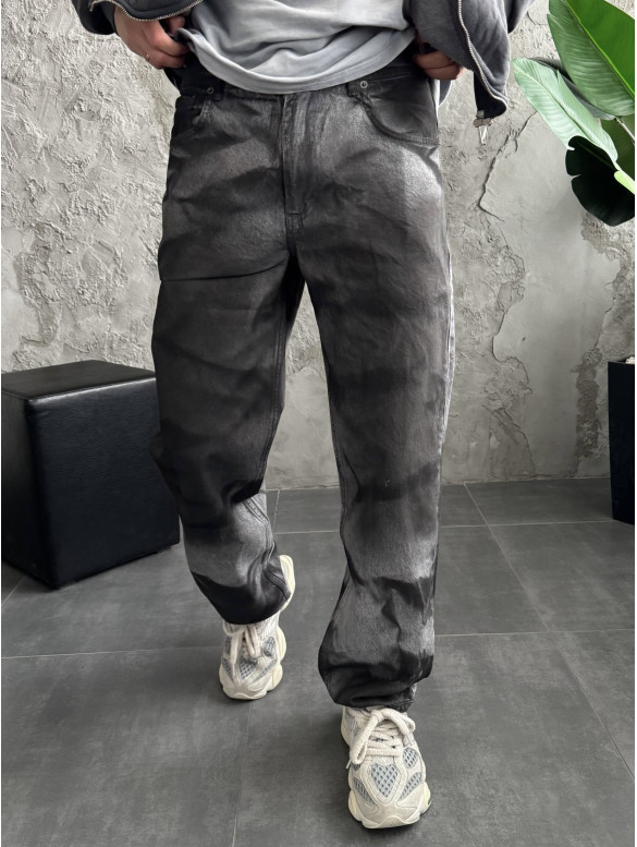 Джинси Baggy з принтом