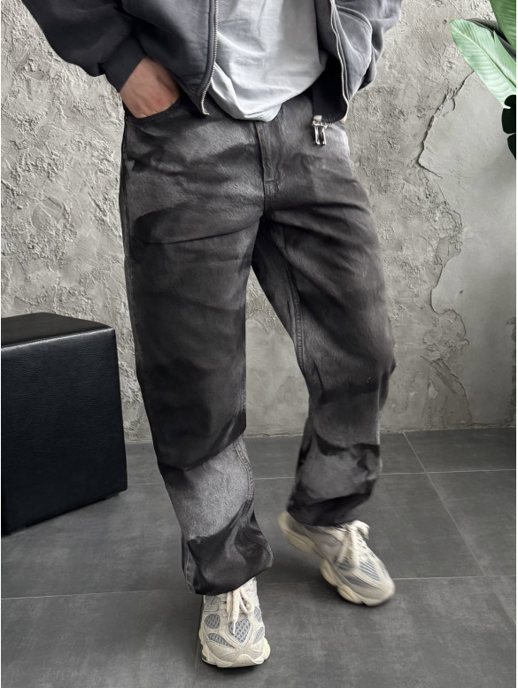 Джинси Baggy з принтом