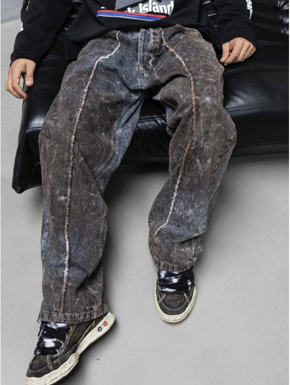 Джинси Baggy з вивареним ефектом