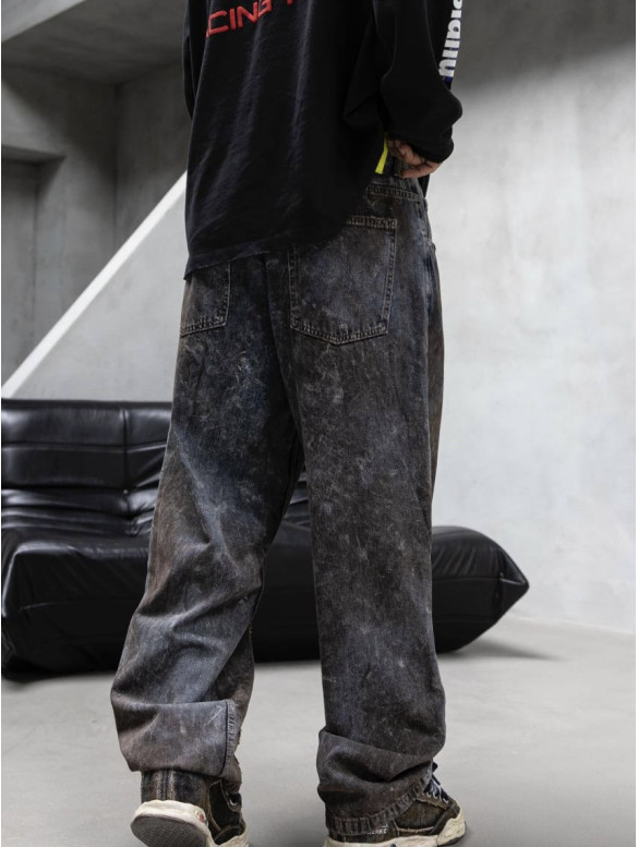 Джинси Baggy з вивареним ефектом