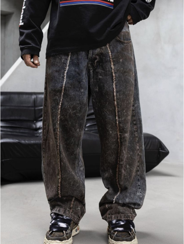 Джинси Baggy з вивареним ефектом