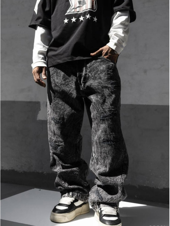 Джинси Baggy з вивареним ефектом