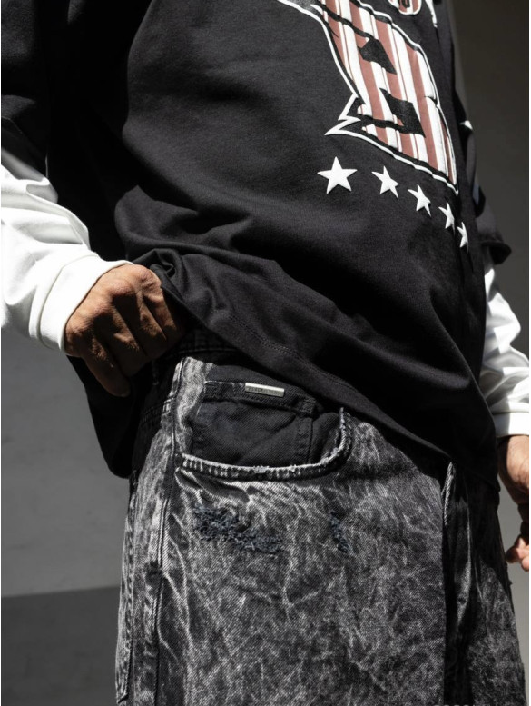Джинси Baggy з вивареним ефектом