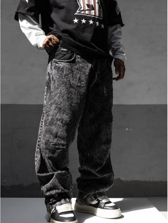 Джинси Baggy з вивареним ефектом