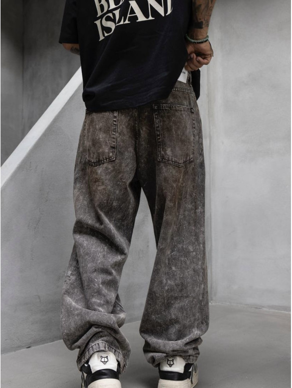 Джинси Baggy з вивареним ефектом