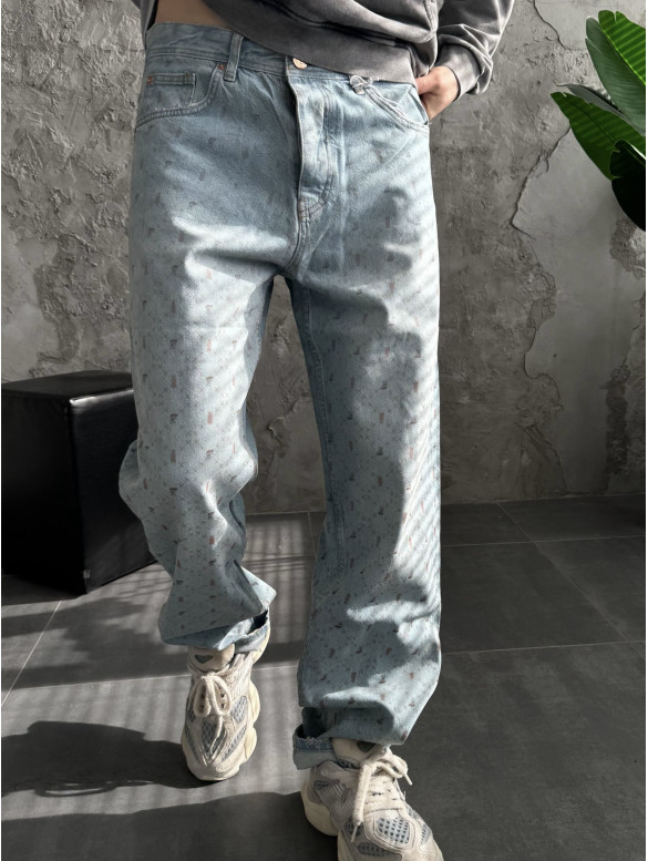 Джинси Baggy з принтом