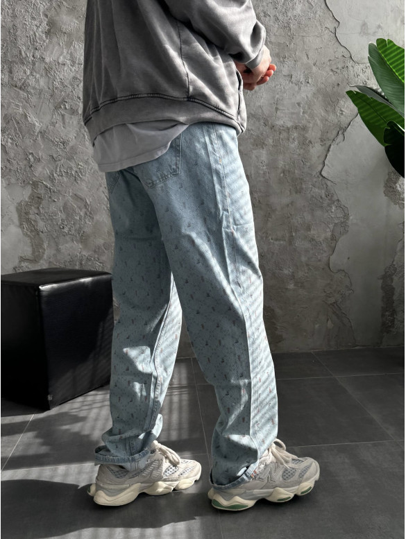 Джинси Baggy з принтом