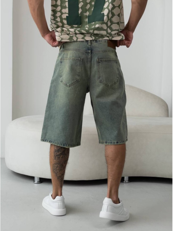 Джинсові шорти Baggy зі рваностями