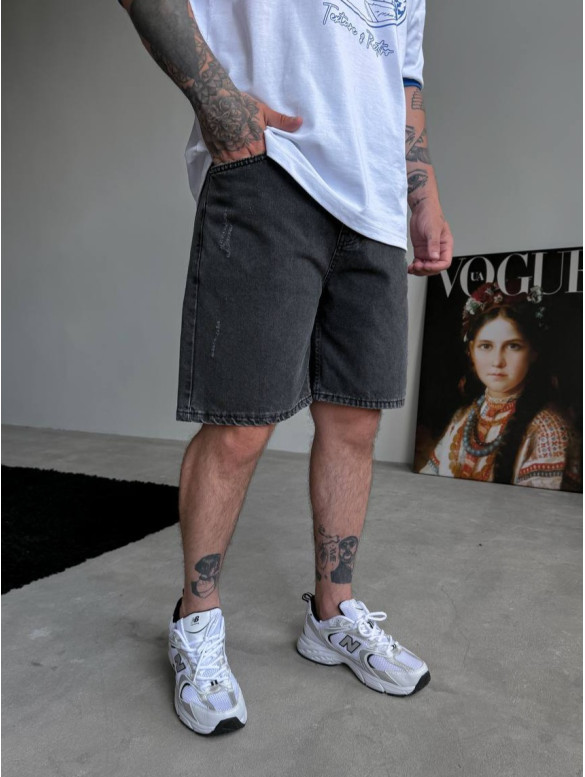Джинсові шорти oversize
