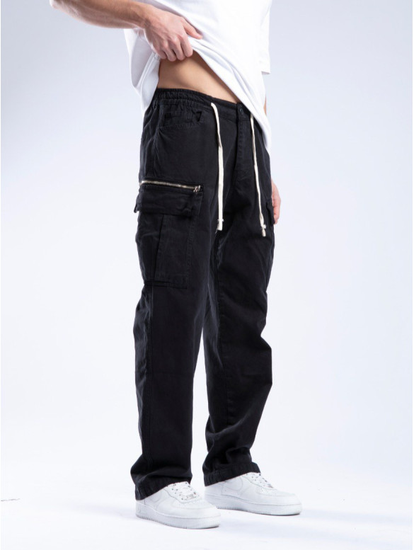 Джинси Baggy з накладними кишенями