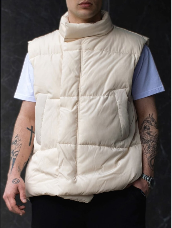 Стьобаний жилет oversize