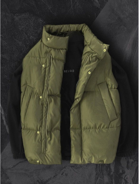 Стьобаний жилет oversize