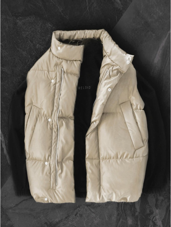 Стьобаний жилет oversize