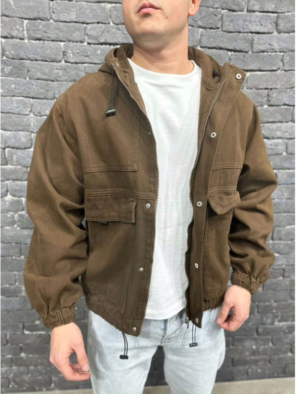 Джинсова oversize куртка