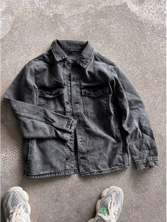 Джинсова oversize куртка