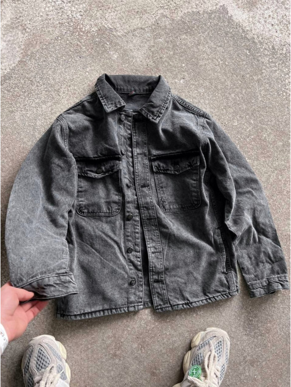 Джинсова oversize куртка